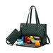 Lunch Tote Bag For Women,Laptop Bag with Insulated Lunch Compartment,Large Capacity Computer Handbag with Purse For School,Work,Office,Casual,Green. Available at Crazy Sales for $29.99