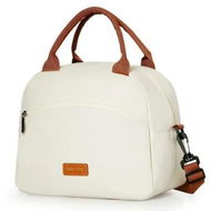 Detailed information about the product Lunch Tote Bags For Women,Reusable Women Insulated Lunchbag With Strap,Waterproof Cooler Lunch Bags For Work Travel Picnic School Color Beige