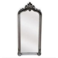 Detailed information about the product LUX Arch French Provincial Ornate Mirror - Antique Silver