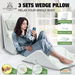 Luxdream 3 Pcs Foam Bed Wedge Pillow Headrest Leg Elevation Pillow Breathable Cover. Available at Crazy Sales for $94.99