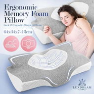Detailed information about the product Luxdream Cervical Pillow Memory Foam Contour Neck Shoulder Ergonomic Cooling Sleeping Support for Back Stomach Side Sleepers with Pillowcase