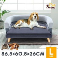 Detailed information about the product Luxury Dog Cat Bed Sofa Large Doggy Lounge Puppy Soft Chaise Pet Furniture Wood Frame High Density Sponge