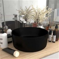 Detailed information about the product Luxury Wash Basin Round Matt Black 40x15 Cm Ceramic