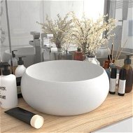 Detailed information about the product Luxury Wash Basin Round Matt White 40x15 cm Ceramic