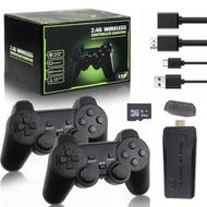 Detailed information about the product M8 Retro Game Stick 4K HDMI Built In 9 Emulators 20000+ Games 2.4GHz Wireless Controller Plug and Play for TV 64GB Memory