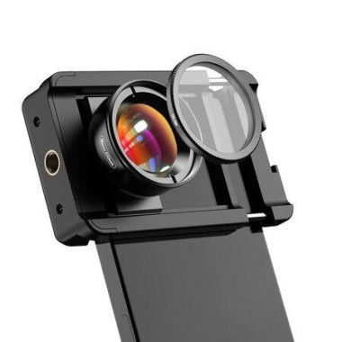 Macro Lens Kit: 10X Macro Lens + CPL Filter With Multi-Function Lens Clip. Phone Lens Attachment For Smartphone.