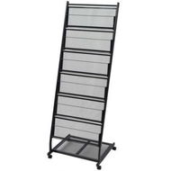 Detailed information about the product Magazine Rack 47.5x43x133 Cm Black A4