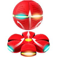 Detailed information about the product Magic Ball Toy Dual Form Bouncing Ball with Light Effects,Parent-Child Interactive Play,Safe for Kids Indoor & Outdoor,Red