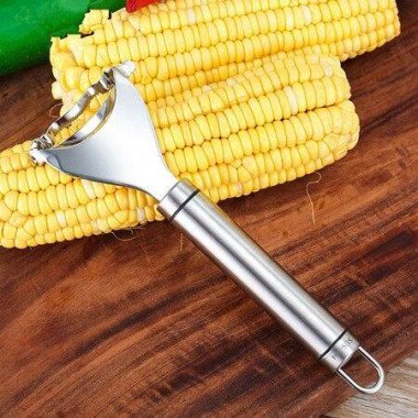 Magic Corn Peeler Stripper Cob Tool Premium Stainless Steel Thresher With Ergonomic Handle Kitchen Gadget 1Pcs