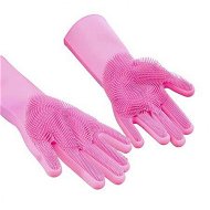 Detailed information about the product Magic Dish Washing Gloves With Scrubber Silicone Reusable Cleaning Gloves Heat-proof Household Scrubber Gloves