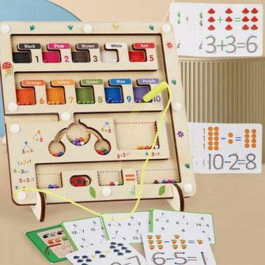 Magnetic Color and Number Maze Montessori Toys for Kids Fine Motor Skills Preschool Learning Activities Travel Toys for Toddlers