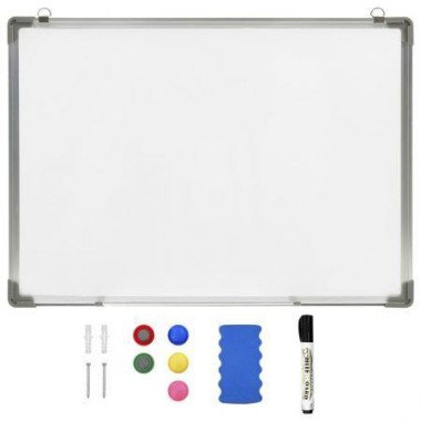 Magnetic Dry-erase Whiteboard White 90x60 Cm Steel