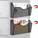 Magnetic File Holder 2 Pockets Organizer,Hanging Magazine Rack for File Cabinets Paper Holder,No Drilling Mail Organizer for Refrigerator Office,Black. Available at Crazy Sales for $34.99