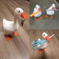 Detailed information about the product Magnetic Key Holder Holding Key Duck Cute Goose Key Storage Rack Home Decoration Creative Call Duck Scissors Tool Desk Organizer