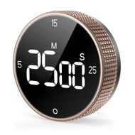 Detailed information about the product Magnetic Kitchen Timer for Cooking with Loud Alarm Large LED Display Rotating Countdown Pomodoro Timer,Preset 5/15/25 Mins Easy for Seniors and Kids