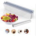 Magnetic Plastic Wrap Dispenser Slide Cutter With Suction For Kitchen Food Wrap Supplies. Available at Crazy Sales for $19.99