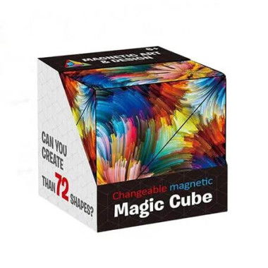 Magnetic Puzzle Box Magic Cube Shape Shifting STEM 3D Fidget Toys 70 Shapes Anti Stress Brain Teaser Chaos Magnet Play Fun