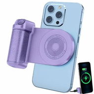 Detailed information about the product Magnetic Smartphone Camera Snap Grip Handle Photo Holder with Bluetooth Wireless Remote Control for Video Photo Shooting Android iOS,Purple