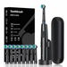 Magnetic Suspension Rotating Electric Toothbrush with 5 Modes Waterproof Sonic Cleaning,8 Brush Heads and Carrying Case for Traveling(Black). Available at Crazy Sales for $29.99
