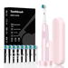 Magnetic Suspension Rotating Electric Toothbrush with 5 Modes Waterproof Sonic Cleaning,8 Brush Heads and Carrying Case for Traveling(Pink). Available at Crazy Sales for $29.99