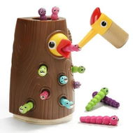 Detailed information about the product Magnetic Woodpecker Toy Hungry Montessori Toddlers Sensory Feeding Preschool Learning Gifts Boys Girls Ages 2+ Fine Motor Skills Development