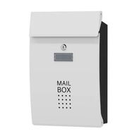 Detailed information about the product Mailbox with Key Lock, Wall Mounted Locking Mailboxes, Medium Capacity Drop Lock Box for Outdoor, 25.5 x 8.5 x 37.5 cm