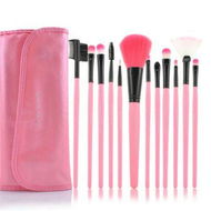 Detailed information about the product Make Up For You 12-in-1 Cosmetic Brushes Set - Pink