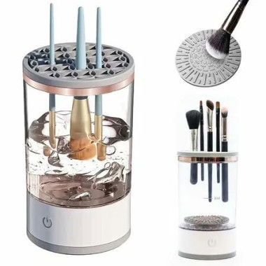 Makeup Brush Cleaner Machine Automatic Electric Brushly Pro Cosmetic Beauty Tool Fits All Sizes Great Gift Wife Girlfriend Quick Drying Portable
