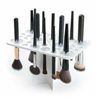 Detailed information about the product Makeup Brushes Drying Rack, Brushes Dryer 28 Slot Holder Stand Tray Support Display for Makeup (White)