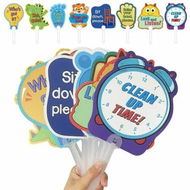 Detailed information about the product Manage Your Class Signs Classroom Rules Management Paddles Preschool Interaction Signs Teacher Action Directions Event Supplies