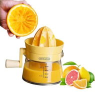 Detailed information about the product Manual Citrus Juicer with Rotating Crank,Large Capacity Hand Press for Lemon Orange,Ergonomic Handle for Effortless Squeezing