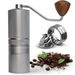 Manual Coffee Grinder CNC Stainless Steel Conical Burr Portable Coffee Grinder Hand with 60 Adjustable Coarseness for Espresso Drip Coffee(Silver). Available at Crazy Sales for $42.95