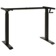 Detailed information about the product Manual Height Adjustable Standing Desk Frame Hand Crank Black