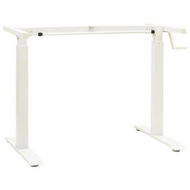 Detailed information about the product Manual Height Adjustable Standing Desk Frame Hand Crank White