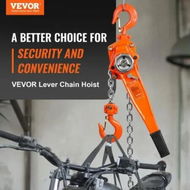 Detailed information about the product Manual Lever Chain Hoist 1-1/2 Ton 3300 lbs Capacity 10 FT Come Along G80 Galvanized Carbon Steel with Weston Double-Pawl BrakeAuto Chain Leading