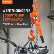 Detailed information about the product Manual Lever Chain Hoist 3 Ton 6600 lbs Capacity 10 FT Come Along G80 Galvanized Carbon Steel with Weston Double-Pawl Brake Auto Chain Leading