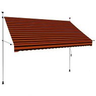 Detailed information about the product Manual Retractable Awning 250 Cm Orange And Brown