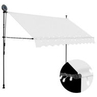 Detailed information about the product Manual Retractable Awning With LED 250 Cm Cream