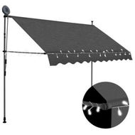 Detailed information about the product Manual Retractable Awning With LED 300 Cm Anthracite