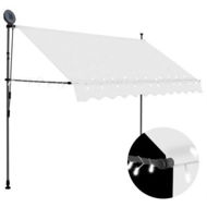 Detailed information about the product Manual Retractable Awning with LED 300 cm Cream