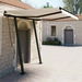 Manual Retractable Awning with Posts 3x2.5 m Cream. Available at Crazy Sales for $409.95