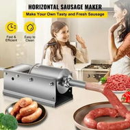 Detailed information about the product Manual Sausage Stuffer 3 L / 7 LBS Horizontal Sausage Machine Dual-Speed Meat Stuffer Made of Food-Grade 304 Stainless Steel Includes 5 Stuffing Tubes