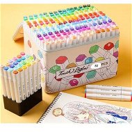 Detailed information about the product Markers Brush Tip Double Tipped Art Alcohol Marker Set For Artist Kids Adults Coloring Sketching Drawing Illustrations 80 Colors