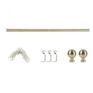 Detailed information about the product Marlow Curtain Rod Steel Quiet Rail Pole Set