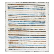 Detailed information about the product Marlow Floor Rug Short Pile Washable Carpet Soft Plush Non Slip Stripe 200x230