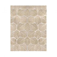 Detailed information about the product Marlow Floor Rug Soft Embossed Carpet Non Slip Plush Shaggy Rugs Leaf Pattern