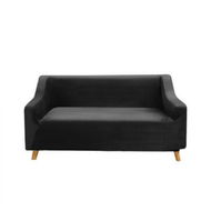 Detailed information about the product Marlow Sofa Covers 2 Seater High Stretch Black