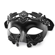 Detailed information about the product Masquerade Mask for Men Roman Greek Mask Venetian Half Face Mask for Mascarade Ball Mardi Gras Halloween Party