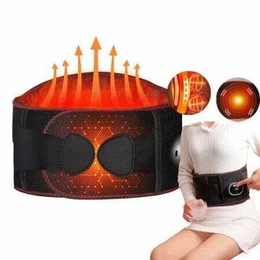 Massage Belt With Back Brace,Heating Pad For Back Relief,Lower Back Massager With Heat And 3 Modes,Rechargeable Heating Back Massager For Women