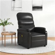Detailed information about the product Massage Chair Black Faux Leather